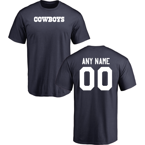 Men Dallas Cowboys Design-Your-Own Short Sleeve Custom NFL T-Shirt